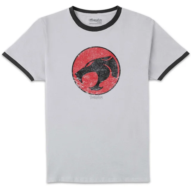 Thundercats Retro Logo Unisex Ringer T-Shirt - White/Black