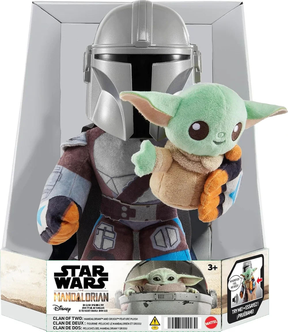 Star Wars Plush Mandalorian with Grogu Image 1