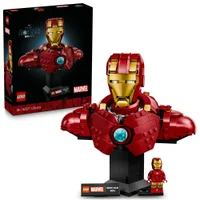 LEGO® | Marvel Iron Man MK4 Bust, Buildable Model for Adults with Minifigure 76327