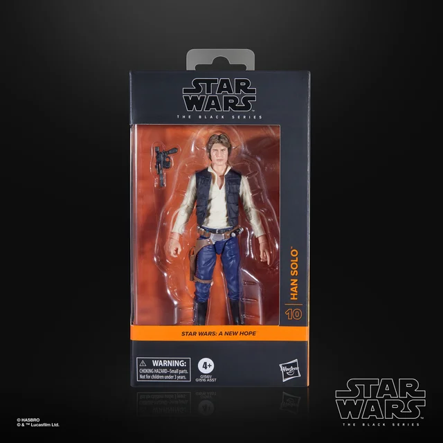 Hasbro Star Wars The Black Series Star Wars: A New Hope Han Solo Collectible Action Figure (6”)