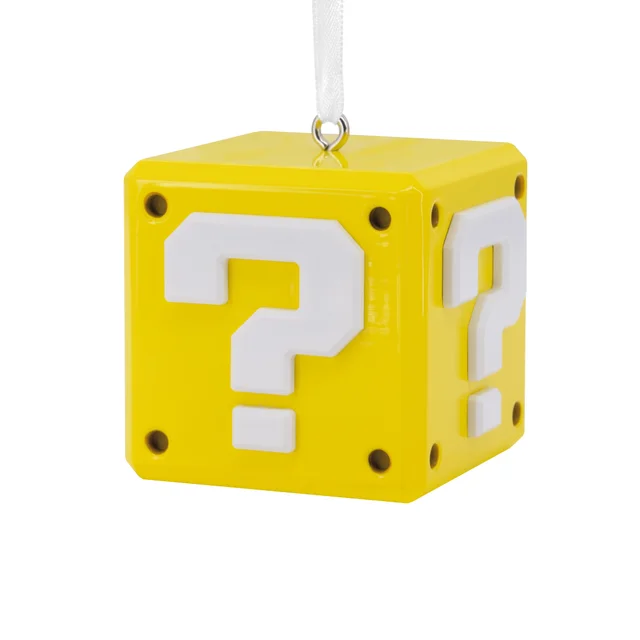 Hallmark Premium Collectable Super Mario - Question Mark ? Block Ornament