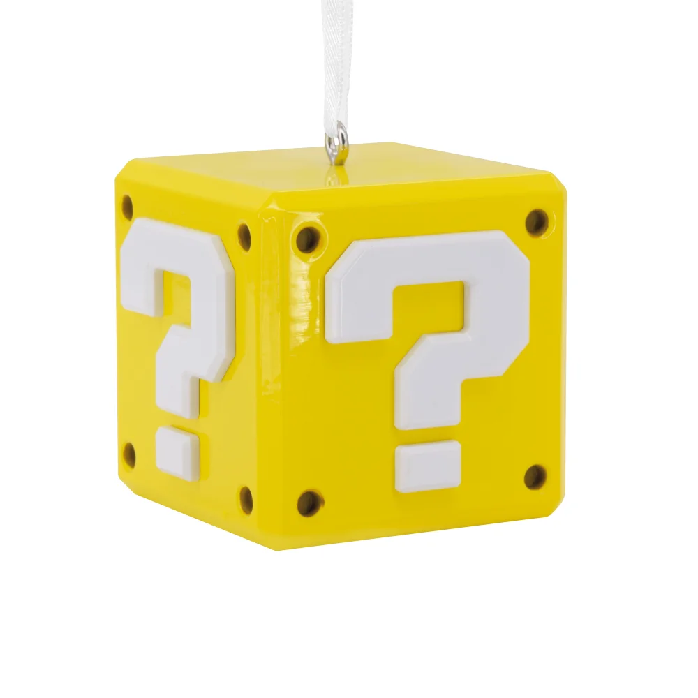 Hallmark Premium Collectable Super Mario - Question Mark ? Block Ornament Image 1