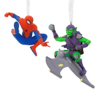 Hallmark Storied Moments Marvel Ornaments - Set of 2 - Spider-Man & Green Goblin