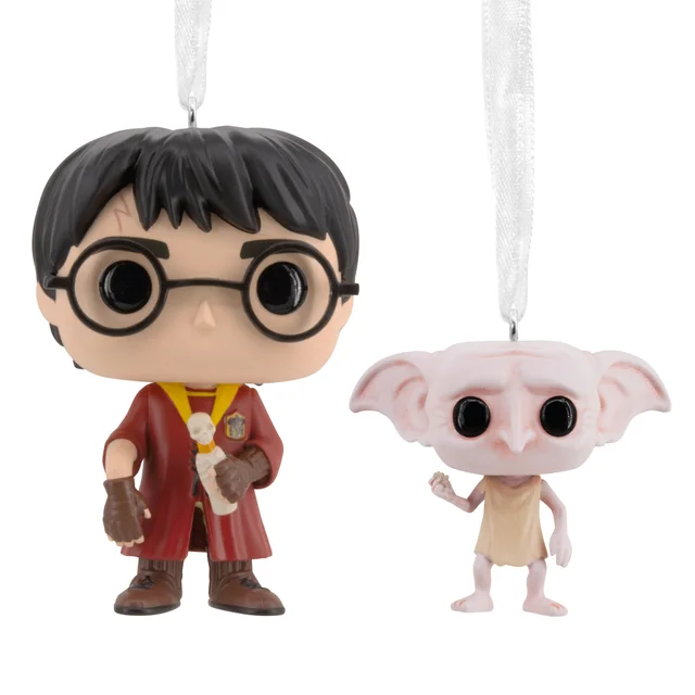Hallmark Funko POP! Harry Potter Christmas Ornaments - 2 Pack Harry & Dobby
