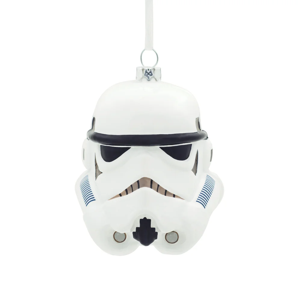 Hallmark Star Wars Glass Ornament - Stormtrooper Helmet Image 1
