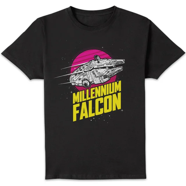 Star Wars Millennium Falcon Circle Unisex T-Shirt - Black
