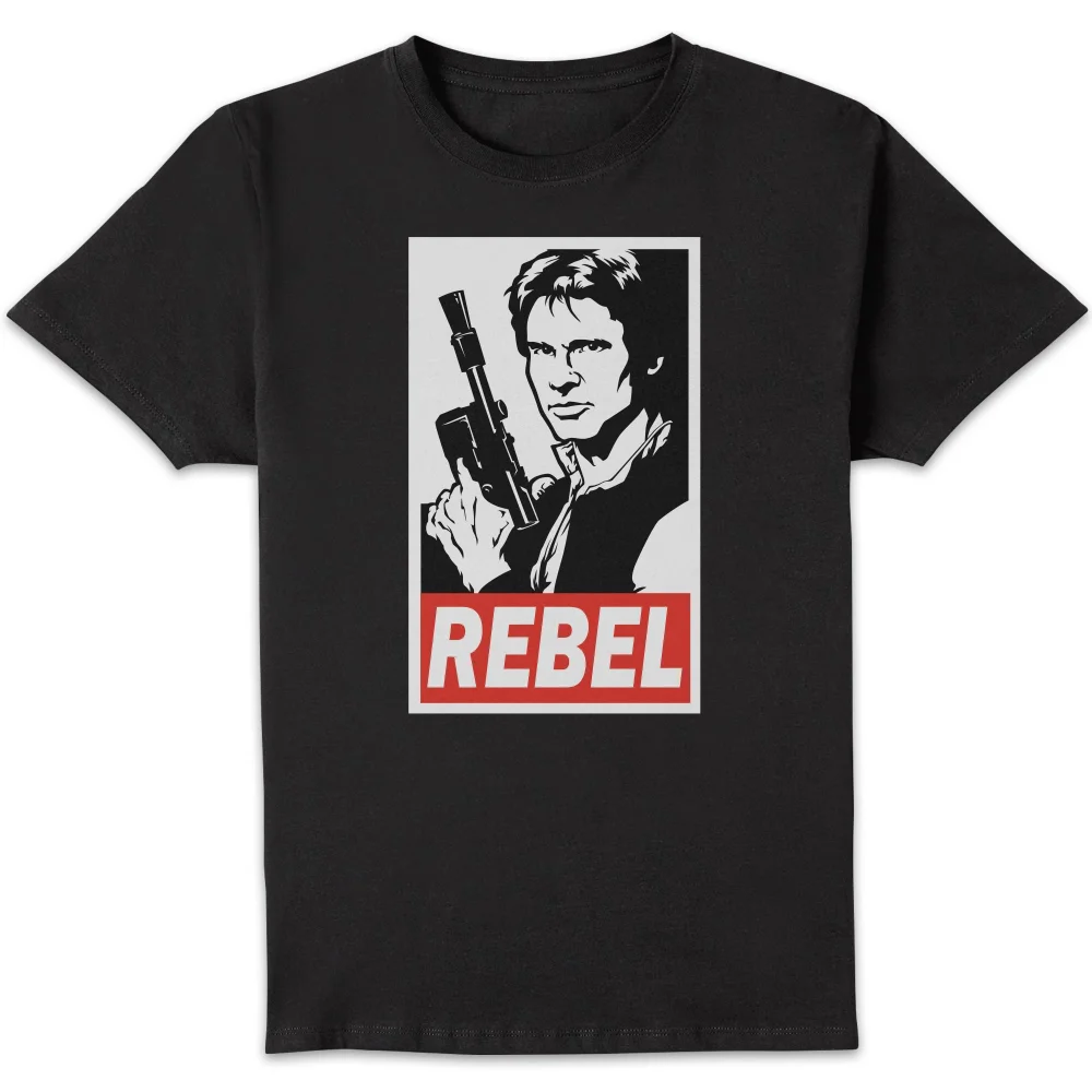 Star Wars Han Solo Rebel Unisex T-Shirt - Black - S Image 1