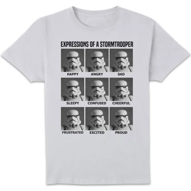 Star Wars Expressions Of Stormtrooper Unisex T-Shirt - White