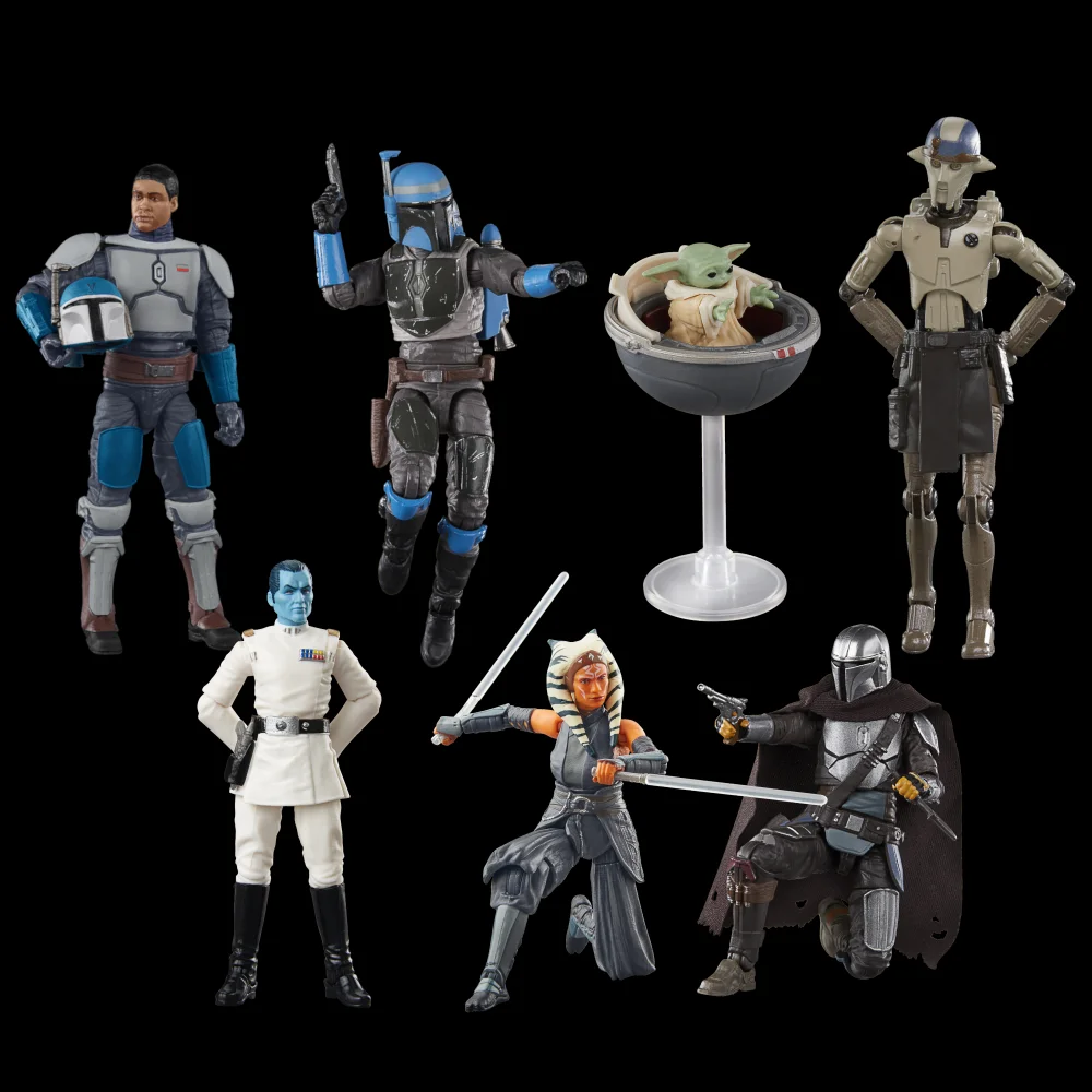 Hasbro Star Wars Disney+ The Vintage Collection 7 Action Figure Bundle (3.75") Image 1