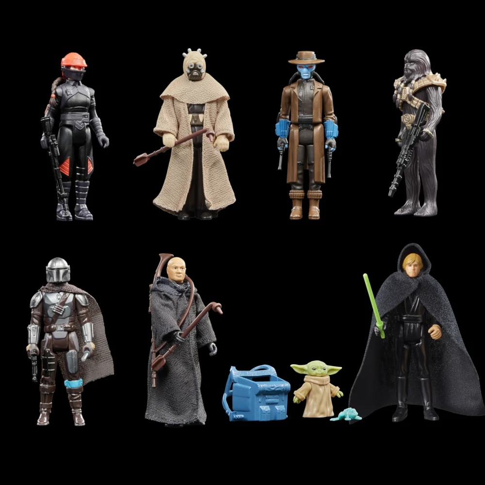 Hasbro Star Wars The Book of Boba Fett Retro Collection 8 Action Figure Bundle (3.75") Image 1