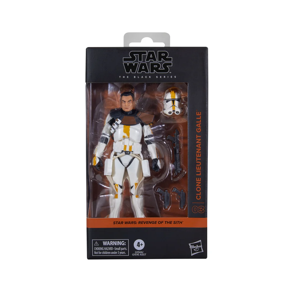 Hasbro Star Wars The Black Series Clone Lieutenant Galle, Star Wars: Revenge of the Sith Collectible Action Figure (6”) Image 1