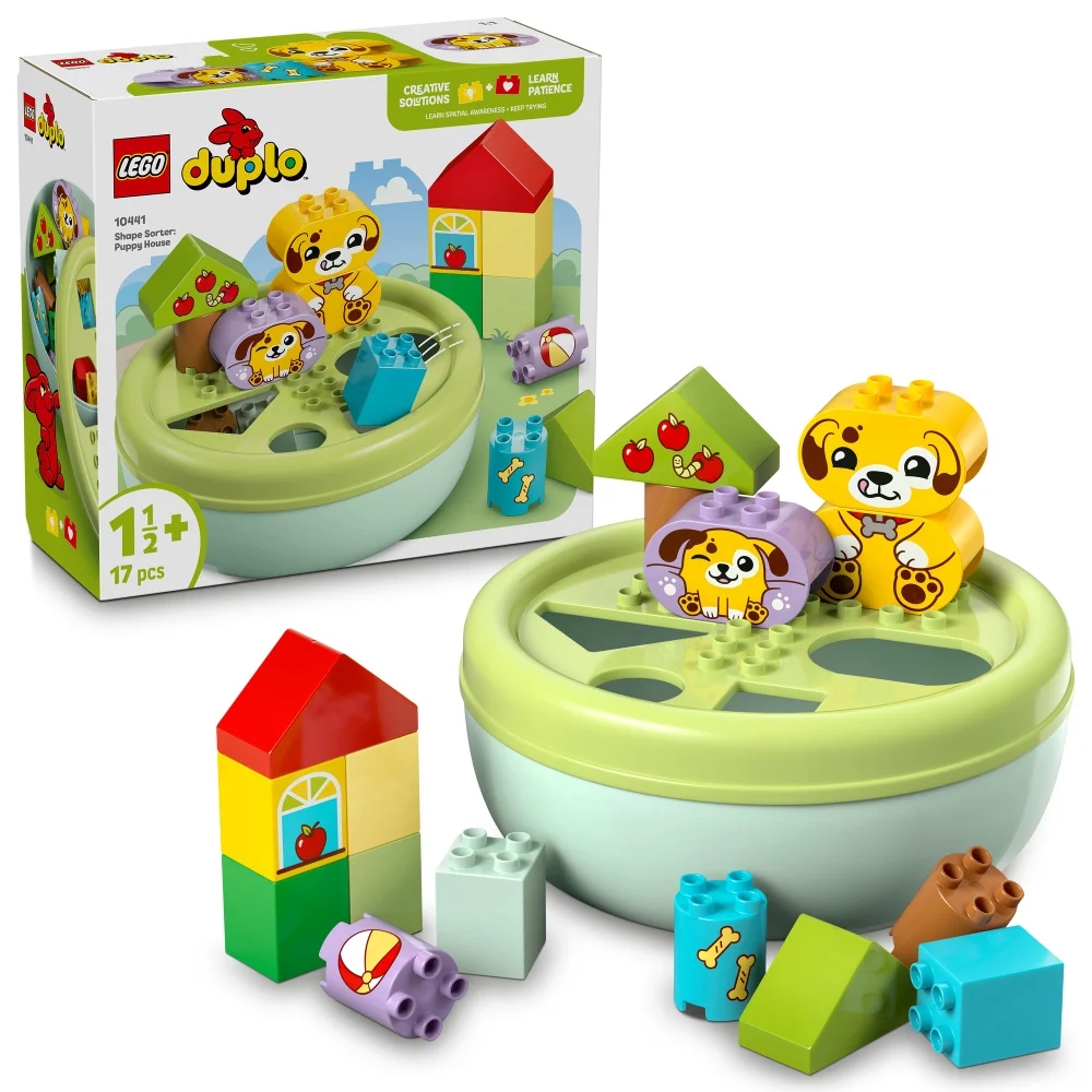 LEGO® DUPLO® My First Shape Sorter: Puppy House Toddler Learning Toy 10441 Image 1