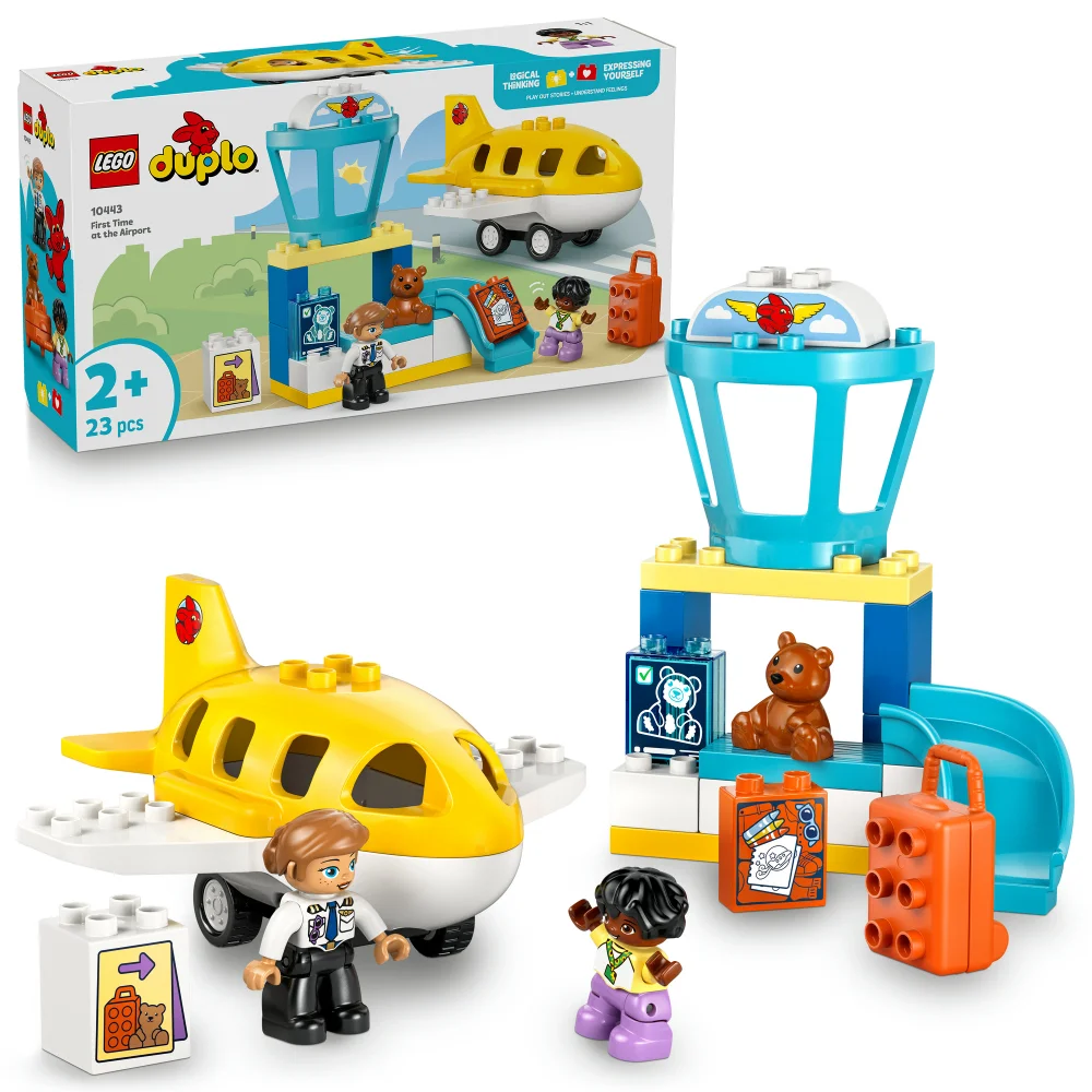 LEGO® DUPLO® Town First Time at the Airport Building Toy for Pretend Play 10443 Image 1