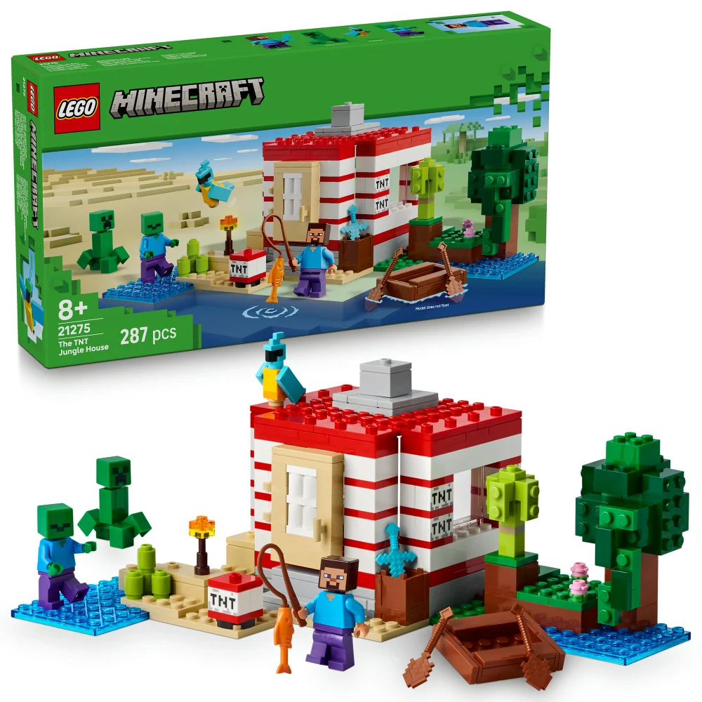 LEGO® Minecraft® The TNT Jungle House, Video Game Collectible Toy 21275 Image 1