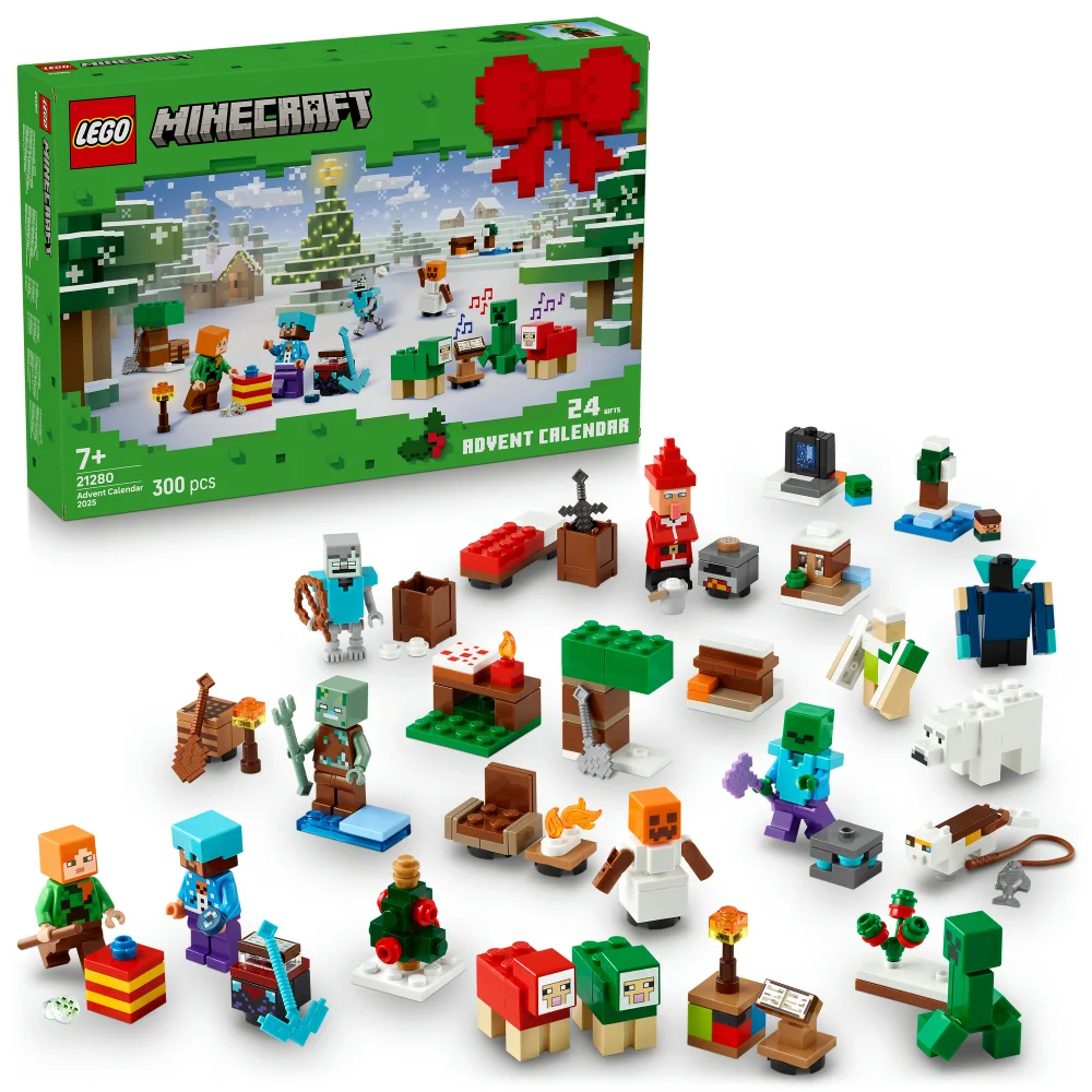 LEGO® Minecraft® Advent Calendar 2025, Christmas Gamer Gifts for Kids 21280 Image 1