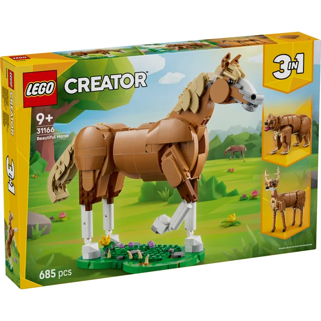LEGO® Creator 3in1 Beautiful Horse Toy Animal Building Set 31166