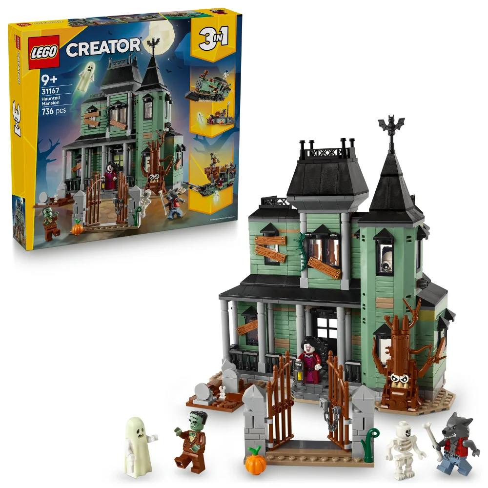LEGO® Creator 3in1 Haunted Mansion House Building Toy 31167 Image 1