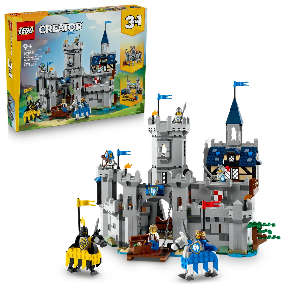 LEGO® Creator 3in1 Medieval Horse Knight Castle Playset Building Toy 31168 Image 1
