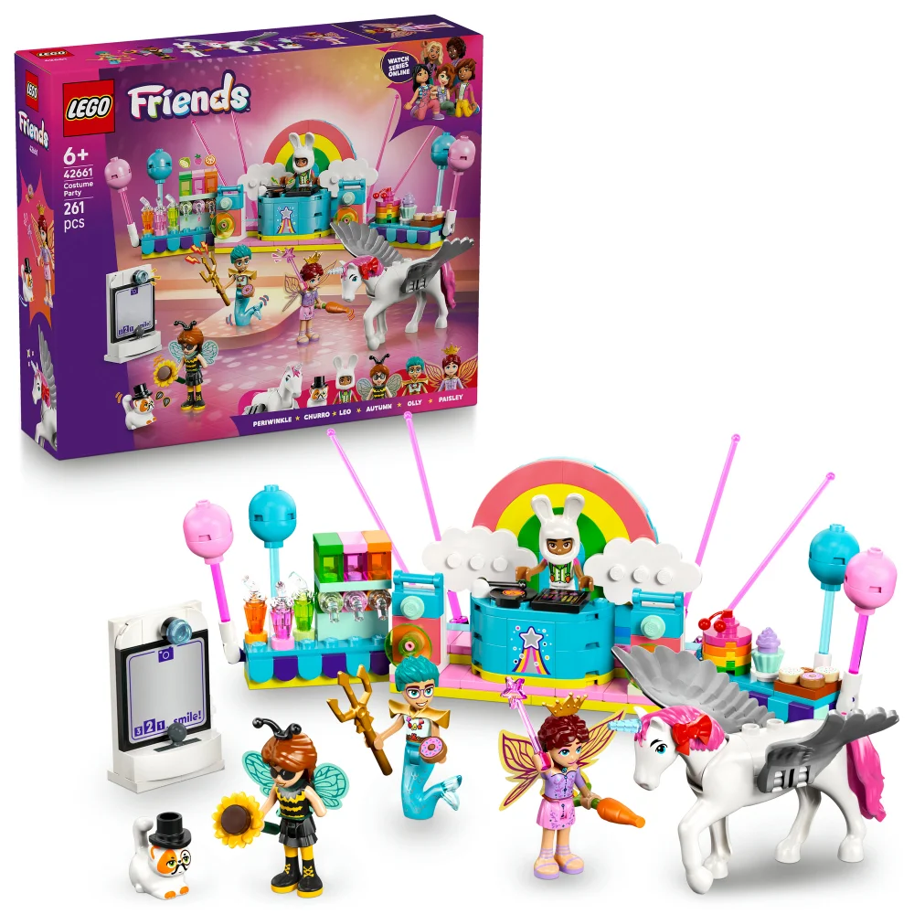 LEGO® Friends Costume Party with Unicorn & Fairy Pretend-Play Building Kit 42661 Image 1