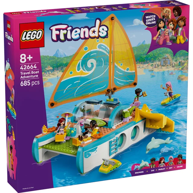 LEGO® Friends Travel Boat Adventure Building Kit Role-Play Toy 42664
