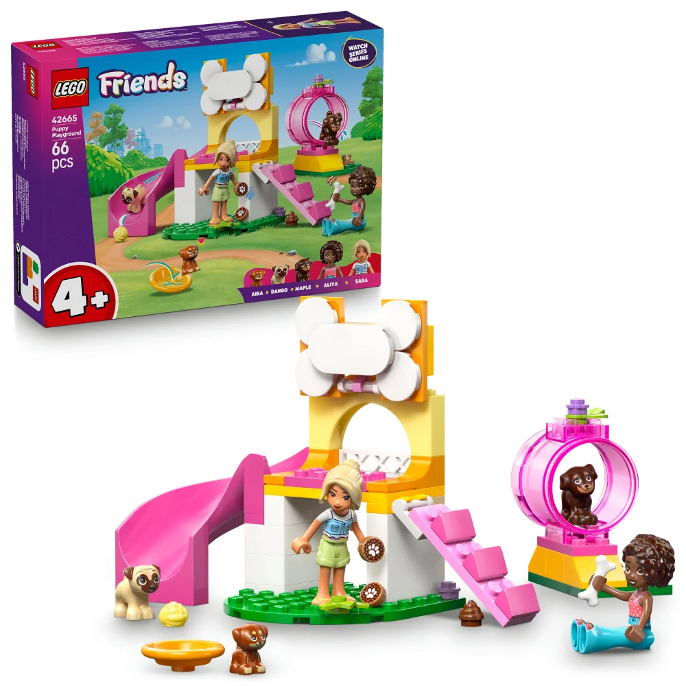 LEGO® Friends Puppy Playground Building Kit, Dog Toy for Pretend Play 42665 Image 1