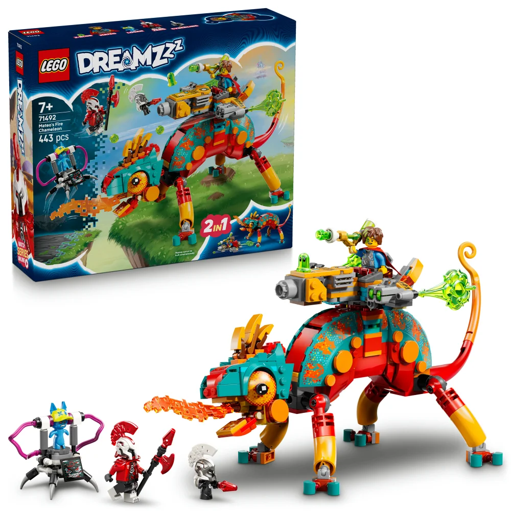 LEGO® DREAMZzz™ Mateo’s Fire Chameleon Imagination Toy 71492 Image 1