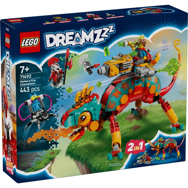 LEGO® DREAMZzz™ Mateo’s Fire Chameleon Imagination Toy 71492