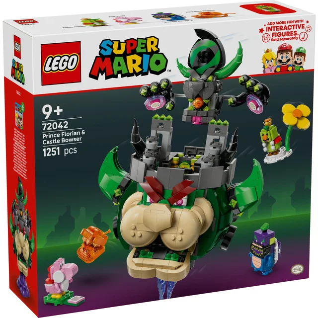 LEGO® Super Mario™ Prince Florian & Castle Bowser Toy for Pretend Play 72042