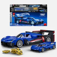 Mattel Brick Shop Hot Wheels Speed Cadillac Project GTP Hyper Car Building Set