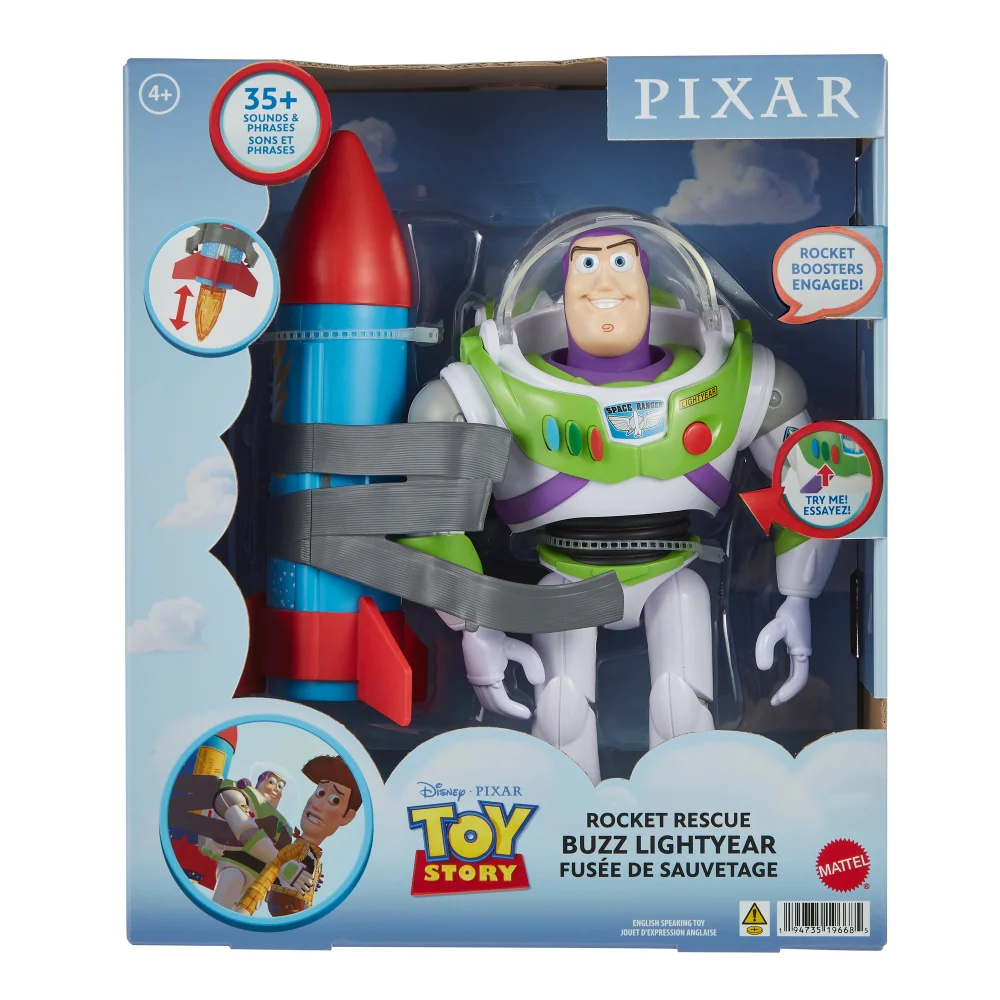 Disney Pixar Toy Story Rocket Rescue Buzz Lightyear Feature Figure Image 1