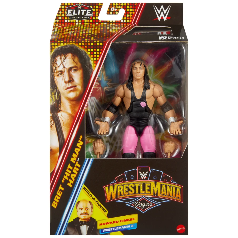 WWE Elite Premium Live Event WrestleMania Bret Hart Action Figure (6") Image 1