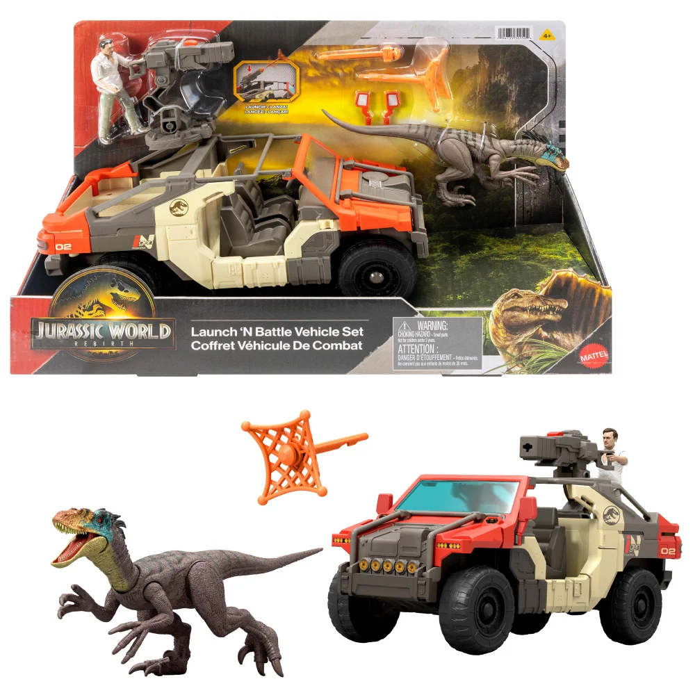 Jurassic World Saga Launch 'N Battle Vehicle Set Image 1