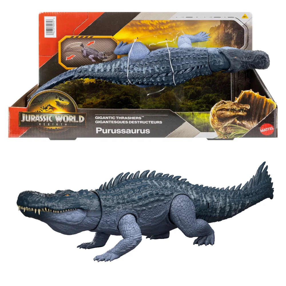Jurassic World Saga Gigantic Thrashers: Purussaurus Dinosaur Figure Image 1