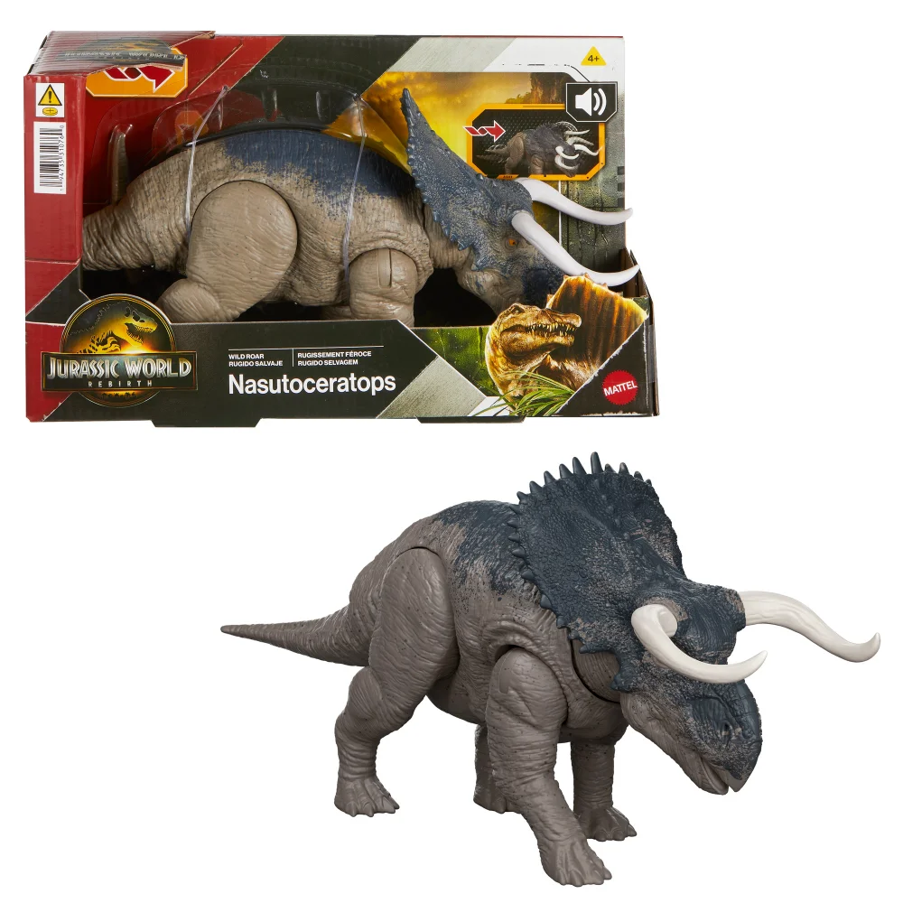 Jurassic World Saga Wild Roar: Nasutoceratops Dinosaur Figure Image 1