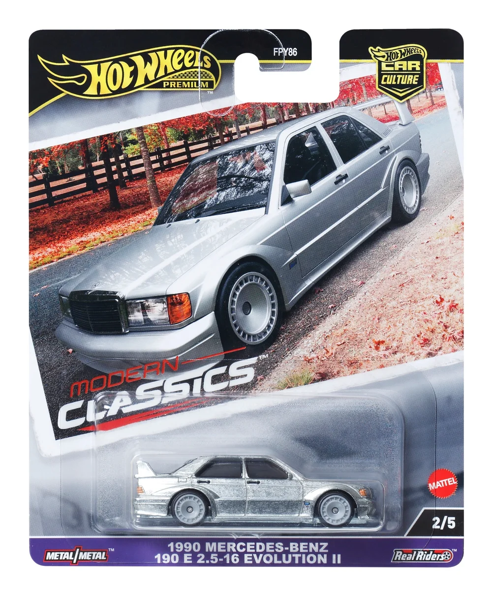 Hot Wheels Premium Car Modern Classics Mercedes-Benz 190E 2.5-1.6 Image 1