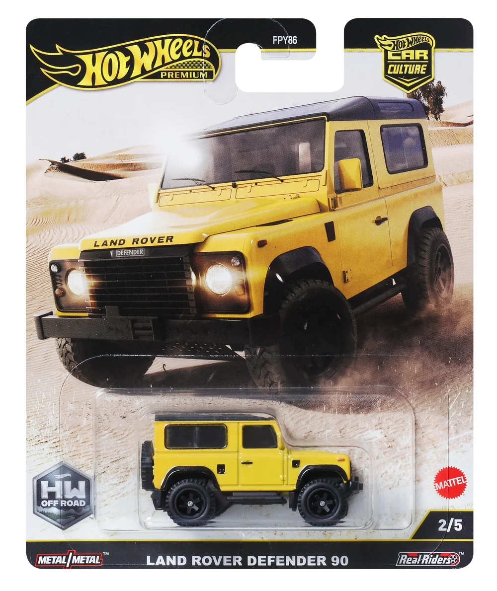 Hot Wheels Premium Car Off Road Land Rover Defender 90 Image 1