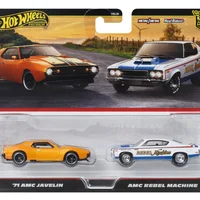 Hot Wheels Premium 2-Pack 2025 Mix 1 71 AMC Javelin & AMC Rebel Machine