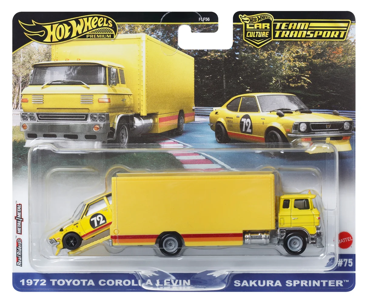 Hot Wheels Premium Team Transport Mix 1 72 Toyota Corolla Levin Image 1