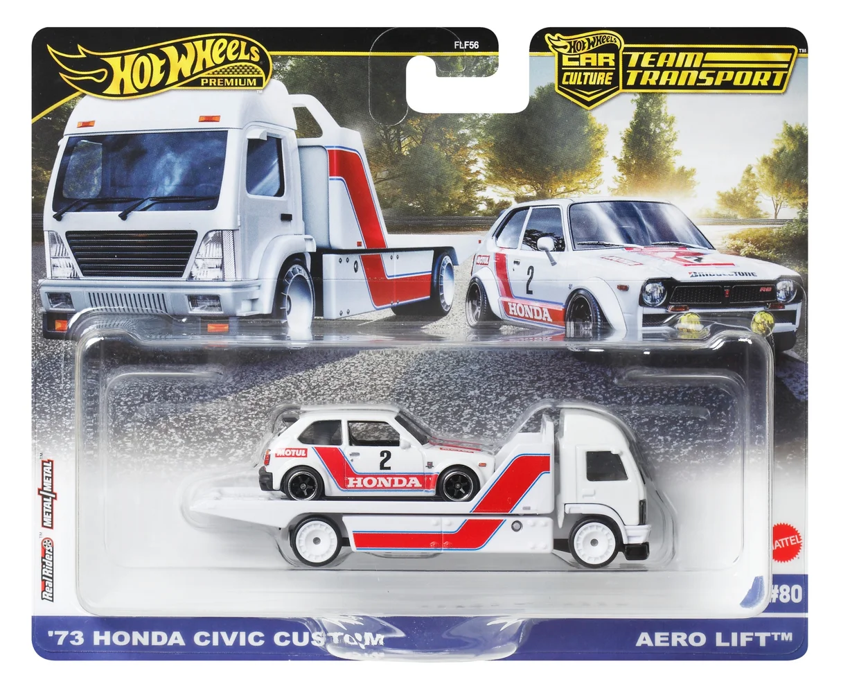 Hot Wheels Premium Team Transport Mix 3 73 Honda Civic Custom Image 1