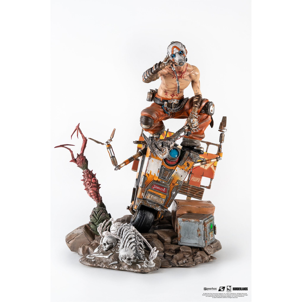 PureArts Borderlands 3 : Psycho & Claptrap 1/6 Scale Diorama Image 1