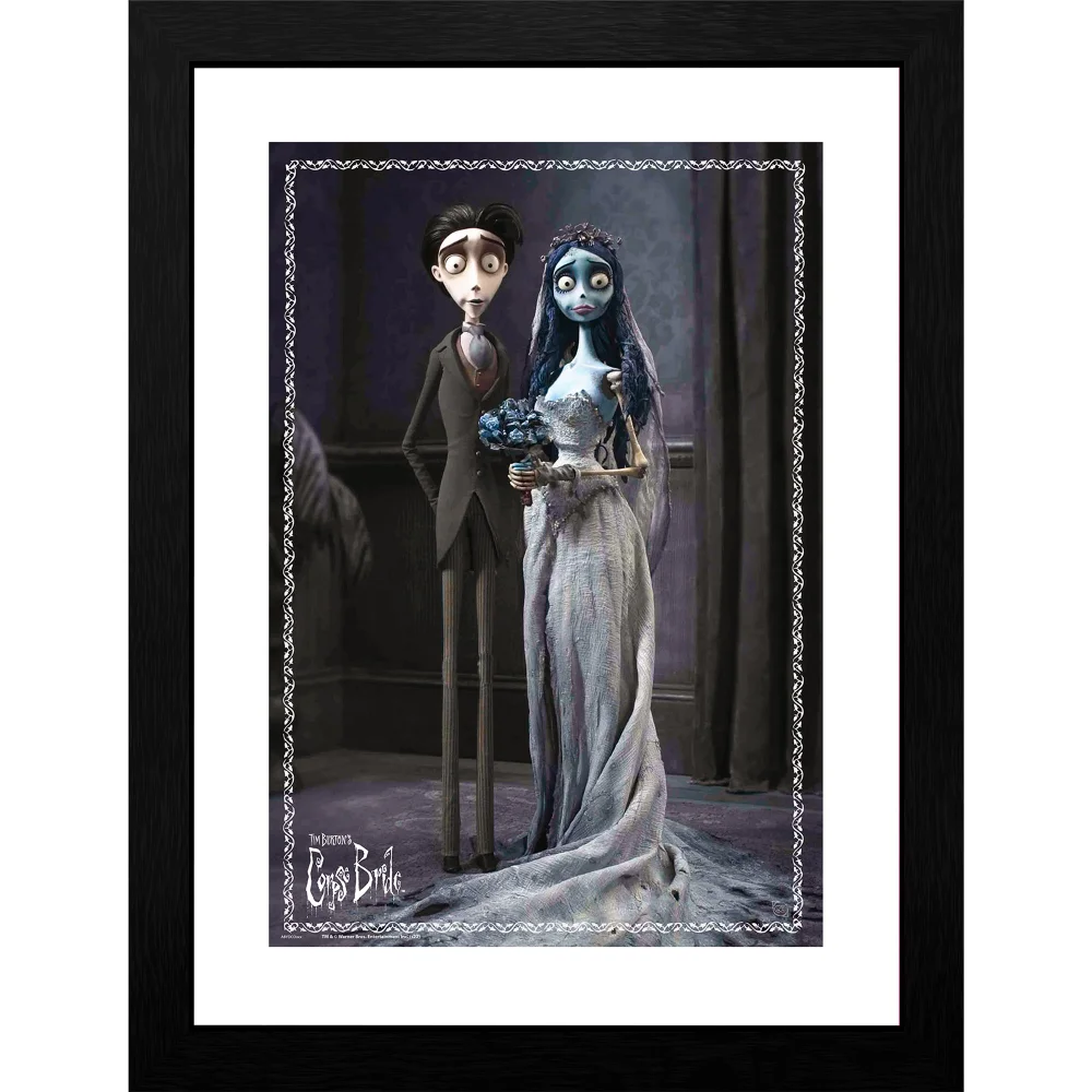 Corpse Bride Emily & Victor 30 x 40cm Framed Collector Print Image 1