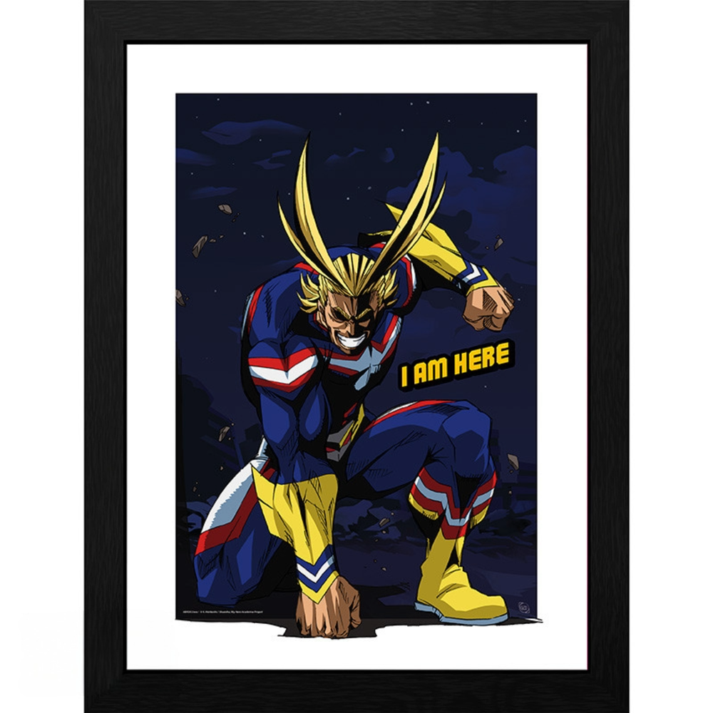 My Hero Academia All Might 30 x 40cm Framed Collector Print Image 1