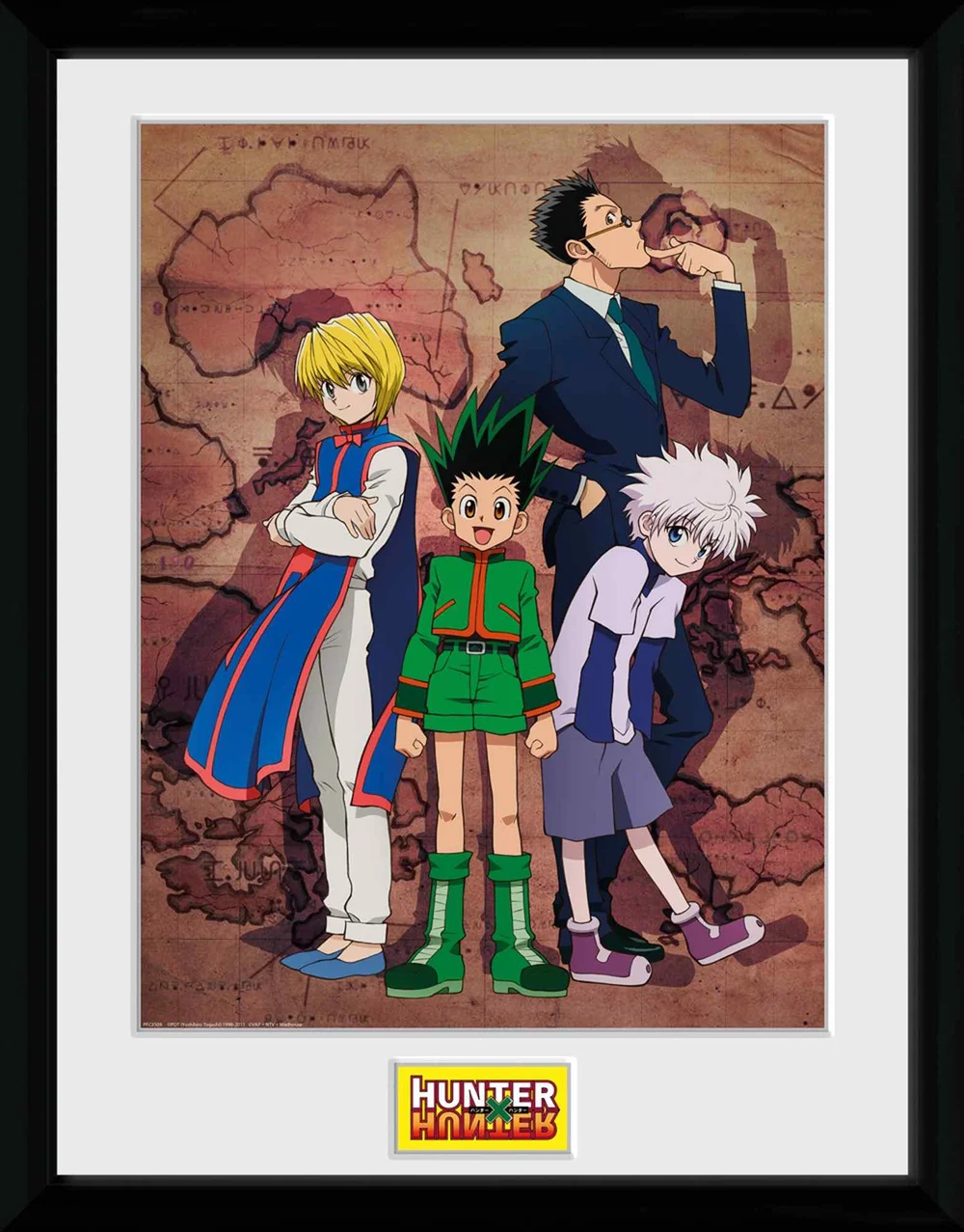 Hunter X Hunter Key Art Map 30 x 40cm Framed Collector Print Image 1