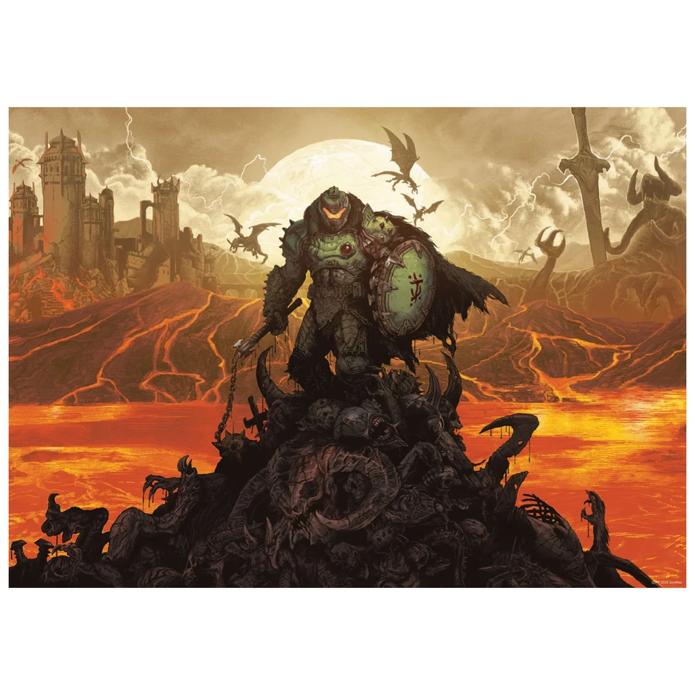 DOOM: The Dark Ages Limited Edition A3 Art Print Image 1