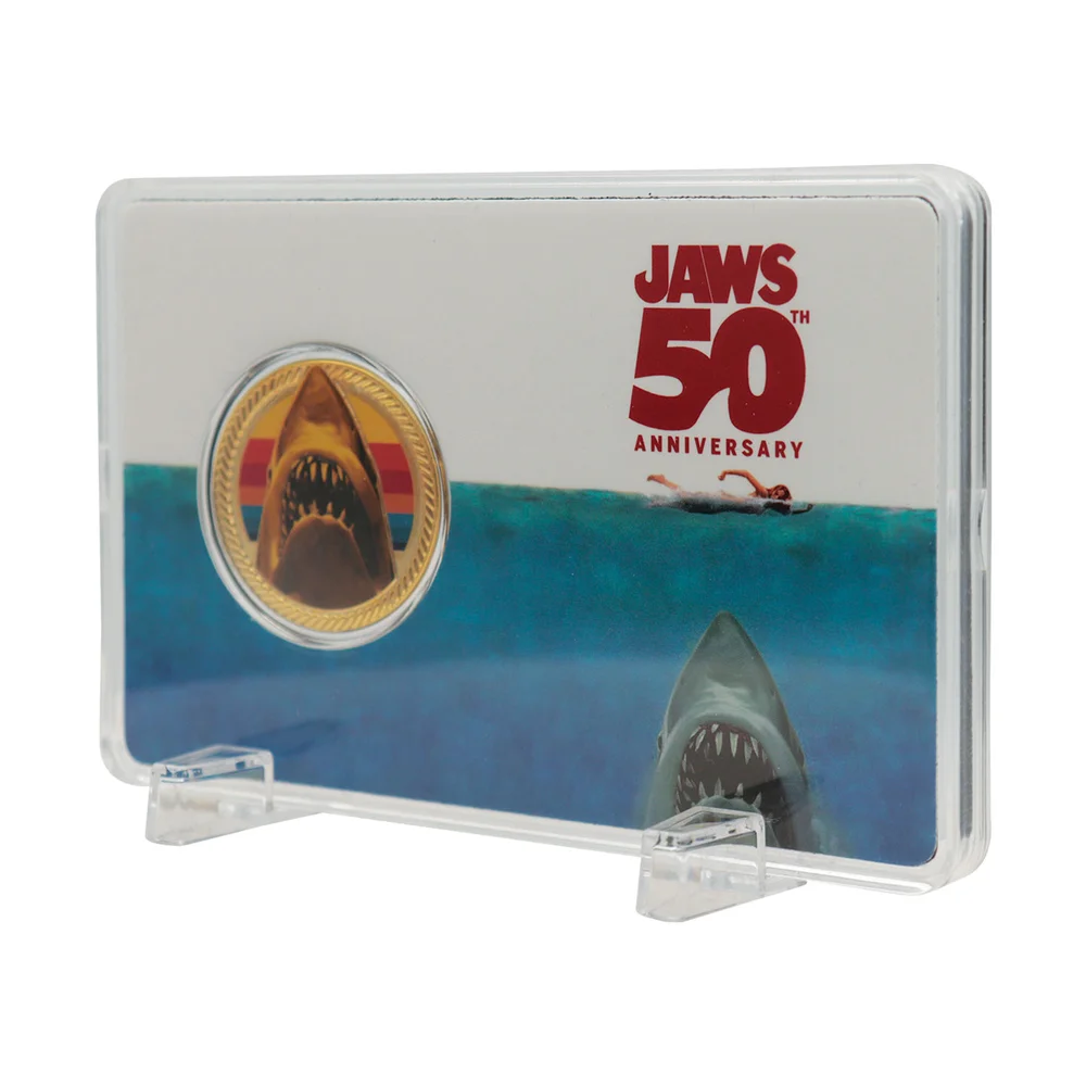 Jaws 50th Anniversary 24k Gold Plated Presentation Coin Image 1