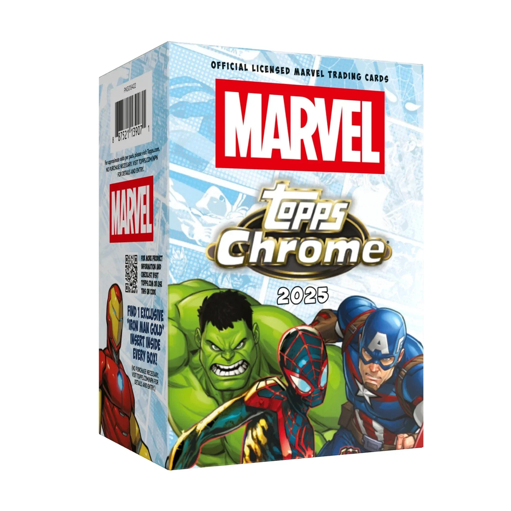 2025 Topps Chrome Marvel Value Box CDU (7 Packs) Image 1