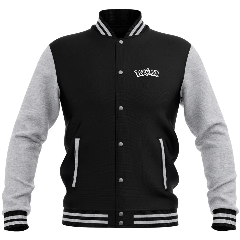 Pokémon Blastoise Unisex Varsity Jacket - Black/Grey - S Image 1