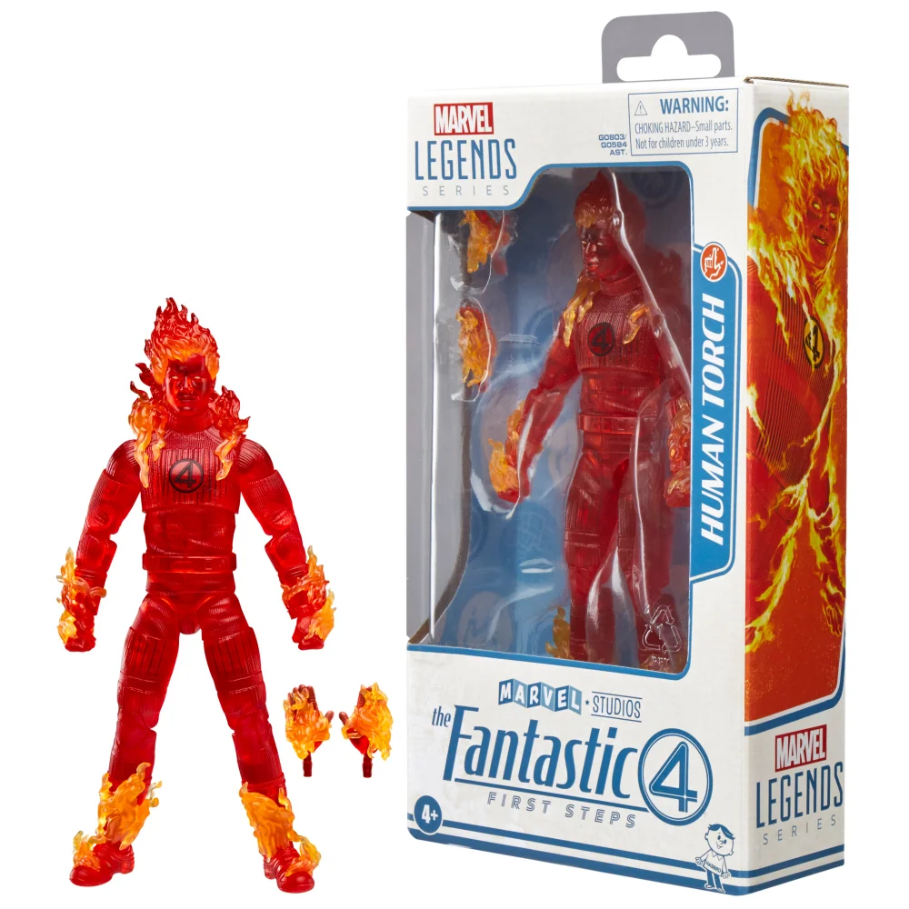 Hasbro Marvel Legends Series Human Torch, The Fantastic Four: First Steps 6" Action Figure Image 1