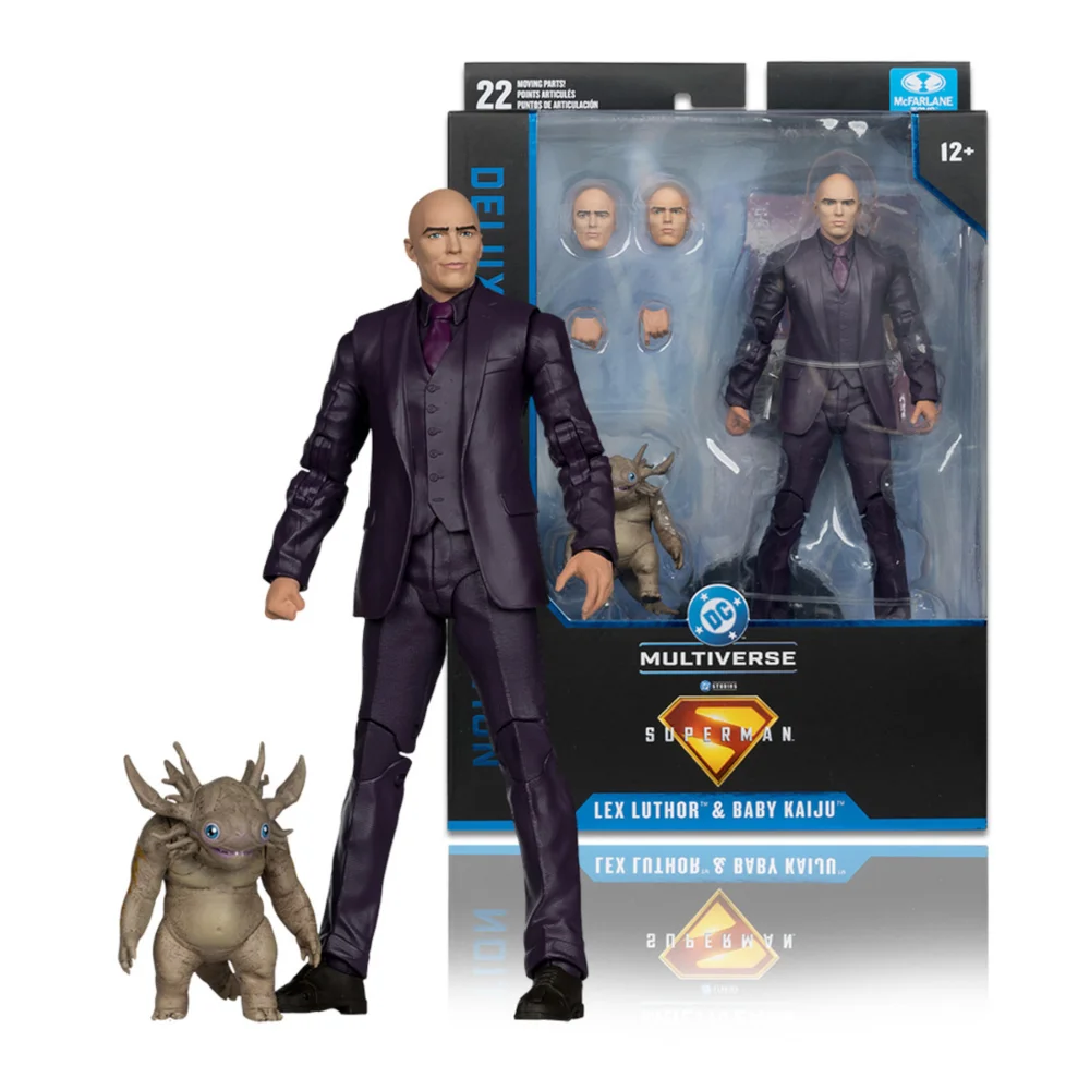McFarlane Toys DC Comics Superman Movie Lex Luther with Baby Kaiju Deluxe Action Figure 7" Image 1