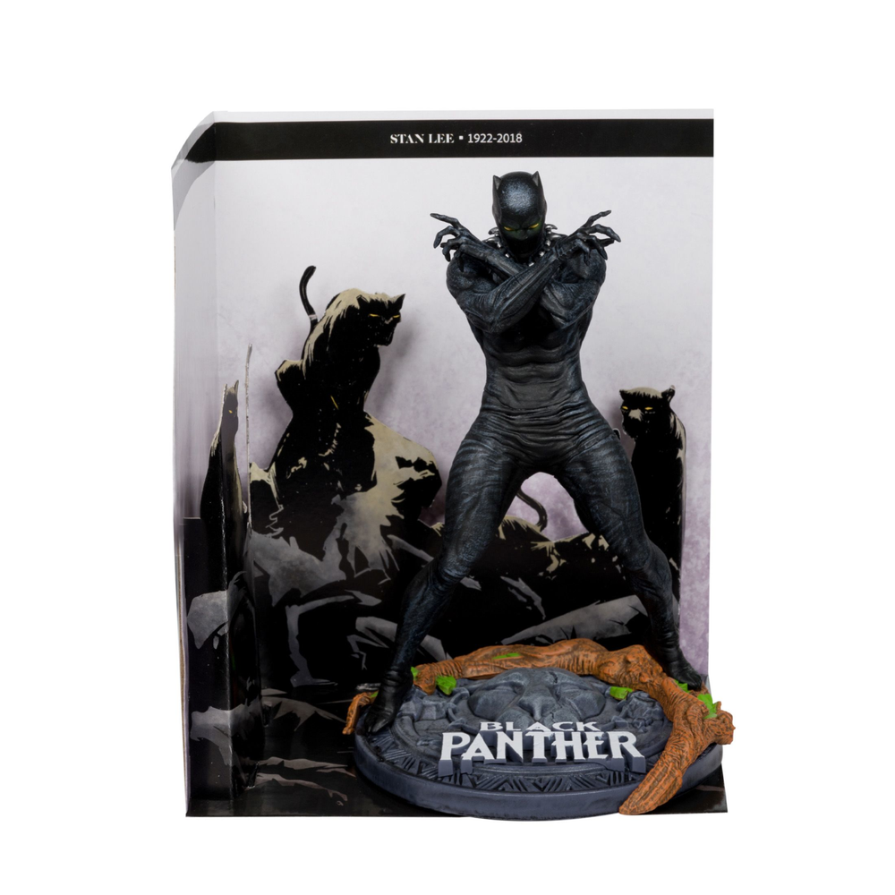 McFarlane Toys Marvel Black Panther 1:10th Scale Collectible with Scene (Marvel Knights #4) Image 1